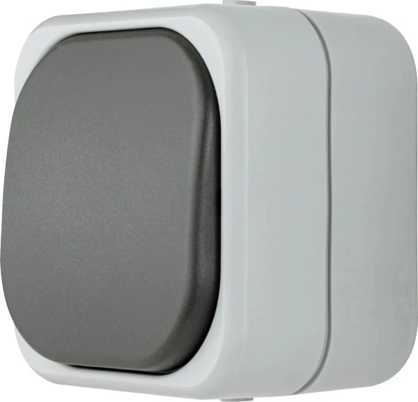 REV Ritter AquaTop Kreuzschalter AP IP 44, grau