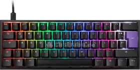Ducky One 2 Mini RGB PBT, LEDs RGB, schwarz, MX RGB BROWN, USB, DE