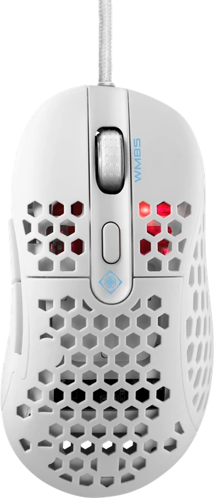 Deltaco WM85 Ultra-Light Gaming Mouse weiß, USB
