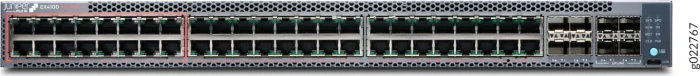 Juniper EX4100 Rackmount Gigabit Managed Switch, 48x RJ-45, 4x SFP28, 4x SFP+, 740W PoE++