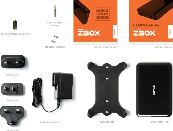 Zotac ZBOX PI335 pico Gemini Lake, Celeron N4100, 4GB RAM, 64GB Flash