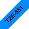 Brother TZe-551 Beschriftungsband, 24mm, schwarz/blau Vorschaubild