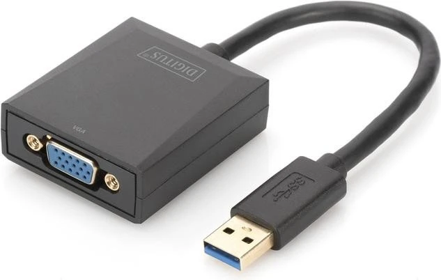 Digitus USB-A 3.0 auf VGA Adapter schwarz