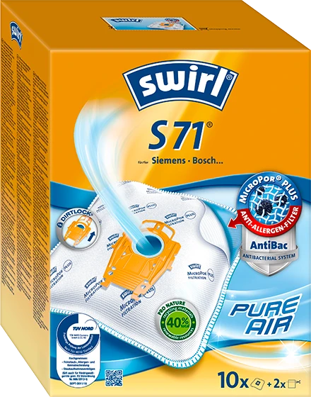 Swirl S71 MicroPor Plus für Siemens und Bosch, 10 Stück