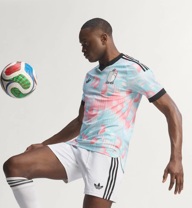 adidas FIFA WM 2026 Belgien Authentic Auswärtstrikot kurzarm frozen blue (Herren)