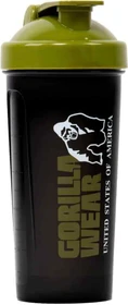 Gorilla Wear Shaker XXL Trinkflasche 1l schwarz/armee grün