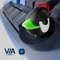 Ducky OK-M-75, Black and Blue, KKT Red Wine Linear, USB/Bluetooth, DE Vorschaubild