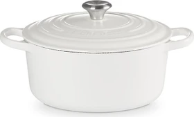 Le Creuset Signature Gusseisen Bräter rund 22cm 3.3l white