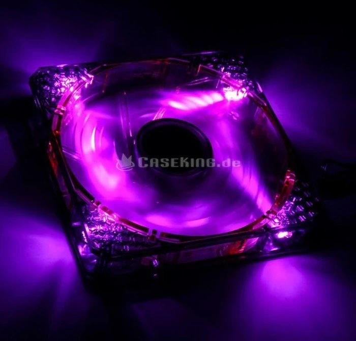 BitFenix Spectre Pro LED schwarz/violett, 140mm