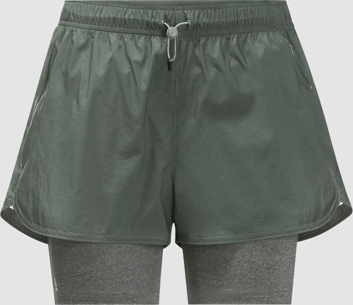 Jack Wolfskin Tasman Hose kurz hedge green (Damen)