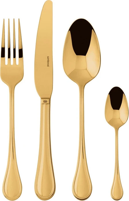 Sambonet Royal Edelstahl PVD Besteck-Set gold, 24-tlg.