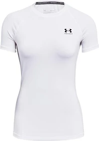 Under Armour HeatGear Armour Kompressionsshirt kurzarm weiß/schwarz (Damen)