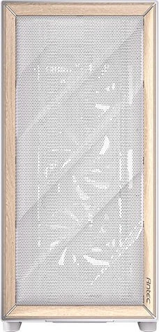 Antec Flux, weiß/braun, Glasfenster