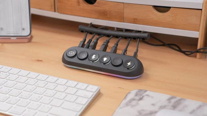 Streamplify Hub Deck 5 RGB USB-Hub, 4x USB-A 3.0/1x USB-A 2.0, USB-A 3.0 [Buchse]
