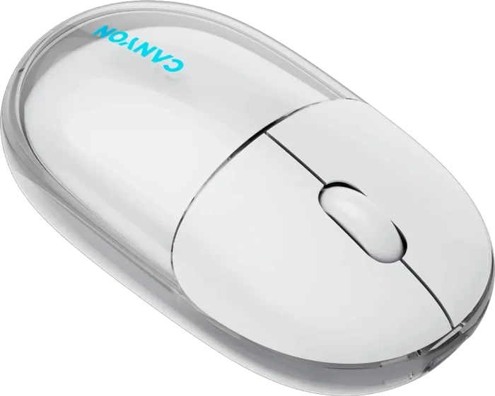 Canyon OnClick 24 Dual-Mode Wireless Mouse weiß, USB/Bluetooth