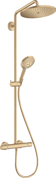 Hansgrohe Croma Select S Showerpipe 280 1jet mit Thermostat und Handbrause Raindance Select S 120 3jet brushed bronze