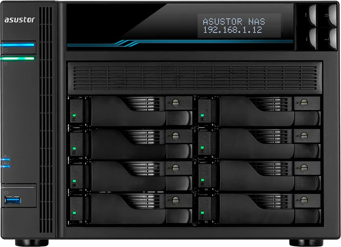 Asustor Lockerstor 8 AS6508T, 8GB RAM, 2x RJ-45 10GBase-T, 2x RJ-45 2.5GBase-T