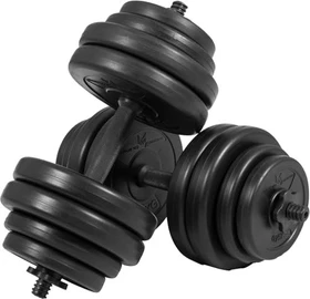 Gorilla Sports E-Series Kunststoff Kurzhanteln Sternverschluss Hantelstangen Set 30kg