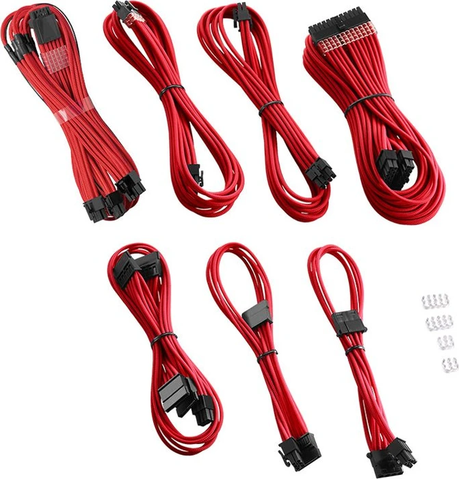 CableMod C-Series Pro ModMesh 12VHPWR Cable Kit for Corsair RM (Black Label), rot