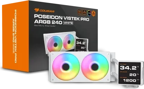 Cougar Poseidon Vistek Pro ARGB 240, weiß