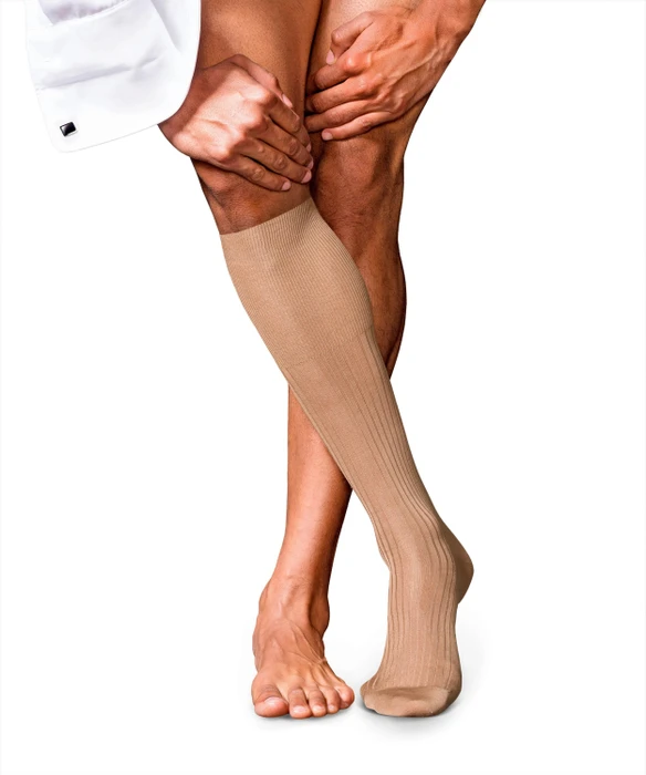 Falke No. 10 Pure Fil d'Écosse Socken brownie me (Herren)