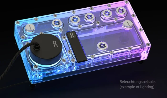 Alphacool Core Distro Plate 240 Links V.2 mit VPP, Verteilerplatte mit Pumpe