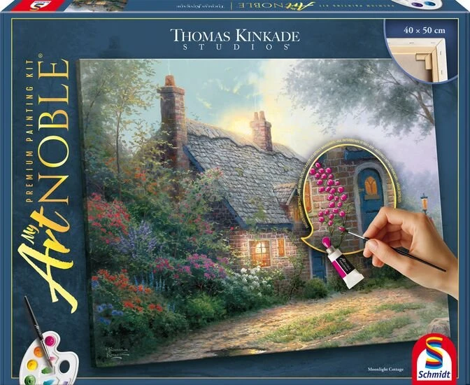 Schmidt Spiele My ArtNOBLE Thomas Kinkade Moonlight Cottage