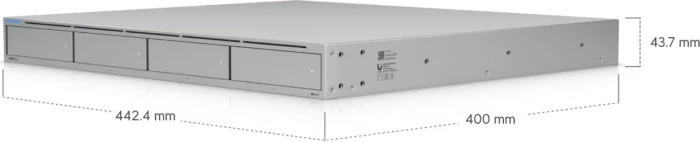 Ubiquiti UNAS Pro 4, 8GB RAM, 2x SFP+ 10Gb/s, 1x RJ-45 1000Base-T, 1HE