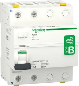 Schneider Electric Fehlerstrom-Schutzschalter Elektroladestation iID 2P 16A Typ B-EV 30mA