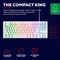 Trust Gaming GXT 833W Thado TKL, weiß, LEDs RGB, USB, DE Vorschaubild