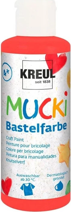 Kreul Mucki Bastelfarbe, rot, 80ml