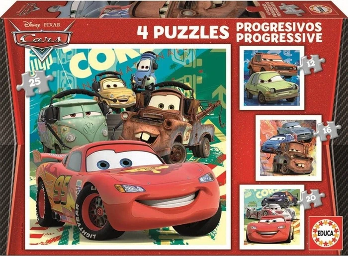 Educa Progressive Puzzles Cars 2 (14942)