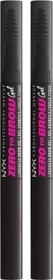 NYX Zero To Brow Gel black, 2ml