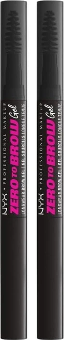 NYX Zero To Brow Gel black, 2ml