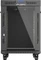 Lanberg 19" Rackschrank 15HE, LCD, freistehend, Flat Pack, V2, Glastür, IP20, RAL 9004, 800mm tief Vorschaubild