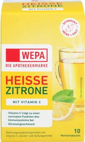 Wepa Heiße Zitrone + Vitamin C Pulver Beutel, 100g (10x 10g)