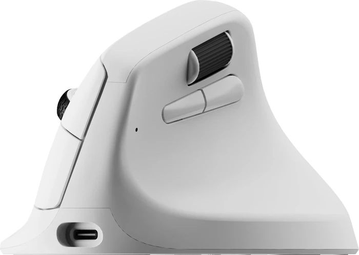 Keychron M5 8K Wireless Ergonomic Mouse weiß, USB/Bluetooth
