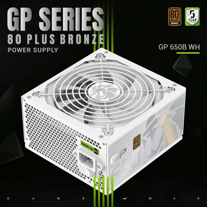 GameMax GP Bronze 650B WH weiß 650W, ATX 3.1