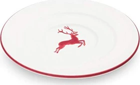 Gmundner Keramik Bordeauxroter Hirsch Kaffee Unterteller Gourmet 16cm