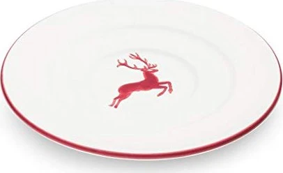 Gmundner Keramik Bordeauxroter Hirsch Kaffee Unterteller Gourmet 16cm