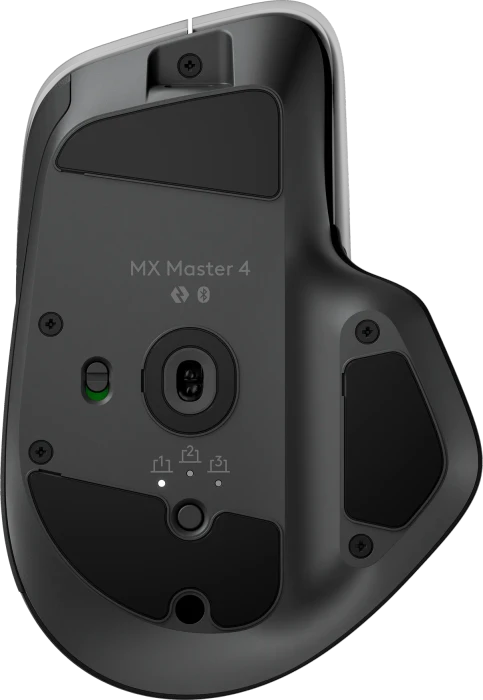 Logitech MX Master 4 Graphite, dunkelgrau, Logi Bolt, USB/Bluetooth