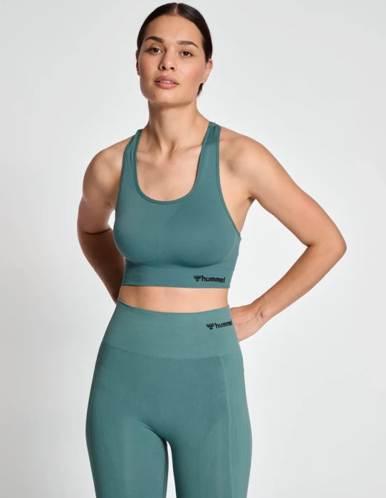 hummel Seamless Sports Top Funktionsshirt ärmellos north atlantic (Damen)