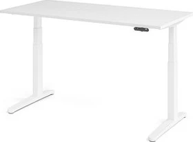 Hammerbacher Ergonomic Aktiv XBHM16 elektrisch höhenverstellbarer Sitz-Steh-Schreibtisch 160x80cm weiß/weiß