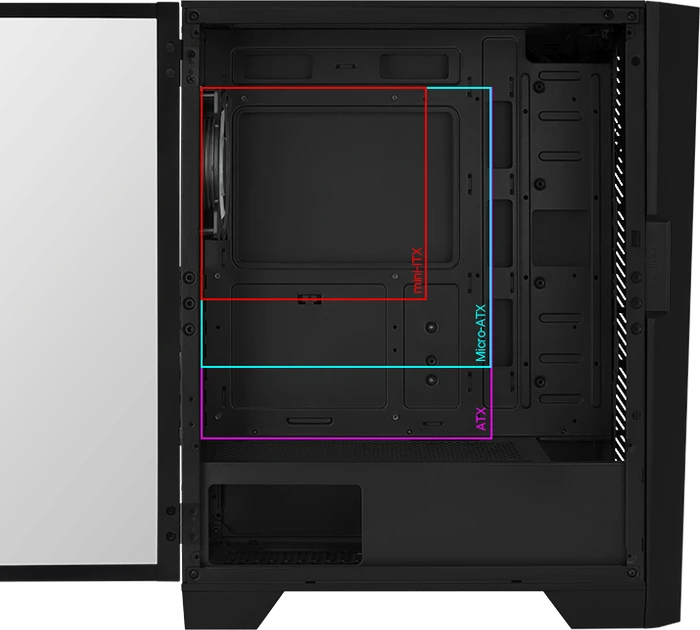 AeroCool Mirage, Glasfenster