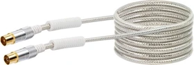 Schwaiger Koaxial Antennenkabel, 3m, 110dB, weiß (KVKHD30 531)