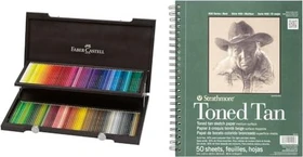 Faber-Castell Polychromos Buntstift sortiert, Holzkoffer, 120er-Set