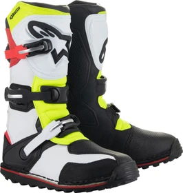 Alpinestars Tech-T Motorradstiefel weiß/rot/gelb/schwarz