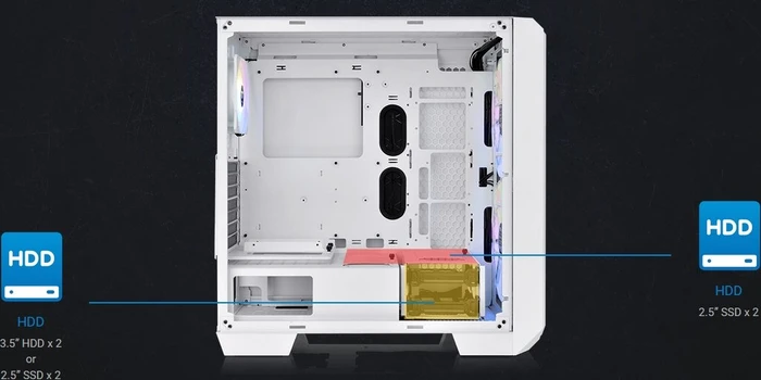 Thermaltake View 300 MX Snow Edition, weiß, Glasfenster