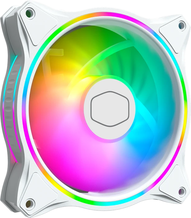 Cooler Master MasterFan MF120 Halo White Edition, LED-Steuerung, 120mm, 3er-Pack