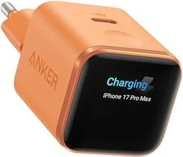 Anker Nano Ladegerät (45W, Smart Display) orange